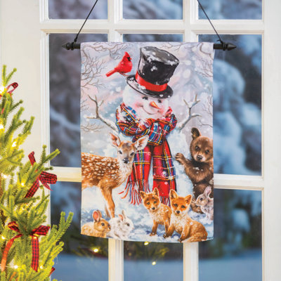 Deraz Double Sided 18 in. H x 12.5 in. W Polyester Animal Garden flag