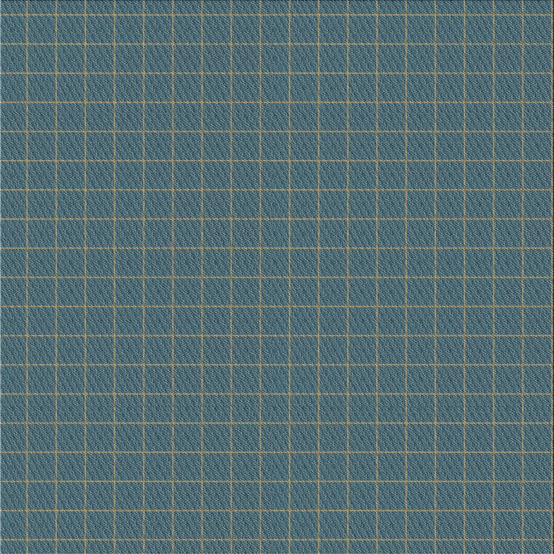 Tapis bleu marine/jaune à motifs Hinojos, Carré 7 pi