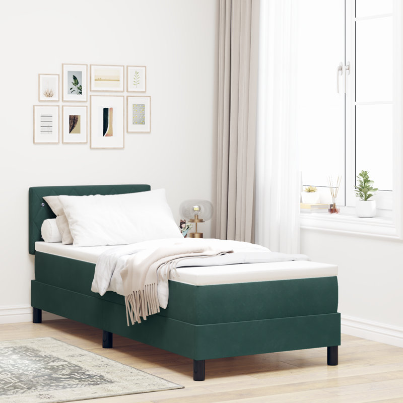 Upholstered Bed Frame with Mattress