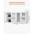 Laundry Room Wall Cabinet, 2-Tier Wall Mounted Cabinet with Adjustable Shelf, Cupboard Storage with 4 Doors, for Kitchen, Bathroom, Laundry, Each 12 x 24 x 24 in (D x W x H), White
