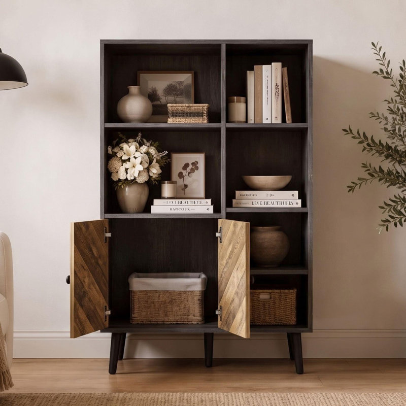 Solid Wood 79 cm W Display Cabinet