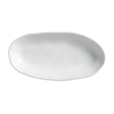 Oval Serving Platter 12.6” Ceramic Stoneware - Microwave, Oven, and Dishwasher Safe, by Porto Brasil