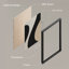 "Modern Abstract Curves", ensemble de 3 reproductions d'art mural encadrées - motif géométrique minimaliste noir, beige et blanc, œuvre d'art contemporaine pour le salon ou le bureau-118383553-118383556