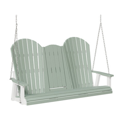 Berlin Gardens Comfo Back Three Seat Console Swing With Zinc Chains