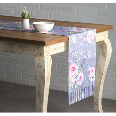 Floral 100% Cotton Table Runner