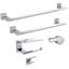 Pivotal Wall Mount Single Post Toilet Paper Holder with Shelf Bath Hardware Accessory-40032800