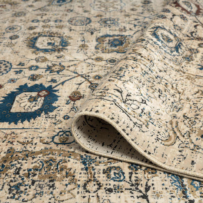 Lydian Area Rug in Ivory, Rectangle 4' x 5'11"