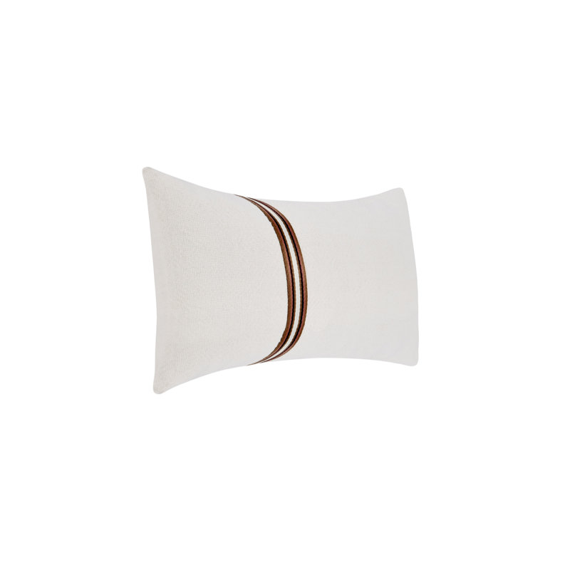 Ralph 14x26 Cotton Linen Fabric Throw Pillow, Ivory Sangria