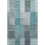 Tapis bleu sarcelle lavable à la machine Premium Prisco-515066017