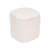 Square Chenille Storage Ottoman with Tufted Flip-Top Lid, Ivory Upholstered Accent Stool-1300641383