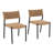 Outdoor Stackable Woven Dining Chairs (Set of 2)