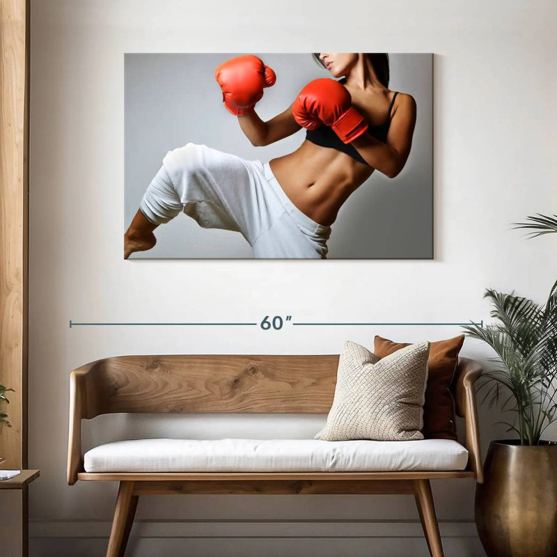 Athlète féminine de Sirick Kickboxing, H 30 po x l 45 po