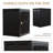 Single Sturdy & Convenient Foldable Cabinet, Durable Steel-Wood Combo with Anti-Slip Design & Quick Fold & Install, Easy to DIY Storage Container with door, Black-2093588752