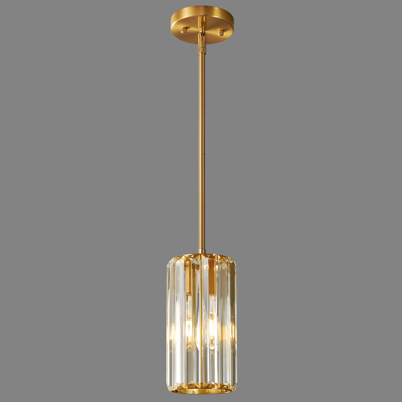 Llinos - Luminaire suspendu pour îlot de cuisine pour salle à manger et couloir, Clair, Doré, 1