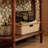 Retro Solid Wood Console Table with 1 Drawer