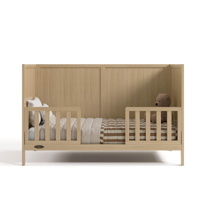 Lit de bébé convertible 3-en-1 Graco Theo, Bois flotté