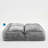 Double Human Dog Bed Lazy Sofa, Loveseat with Plump Pillows, 5 Adjustable Positions, Extra Large Floor Couch, Chenille Upholstery, Gray-109828650