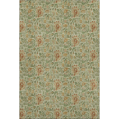 Premium Machine Washable Aquia Aloe Rug