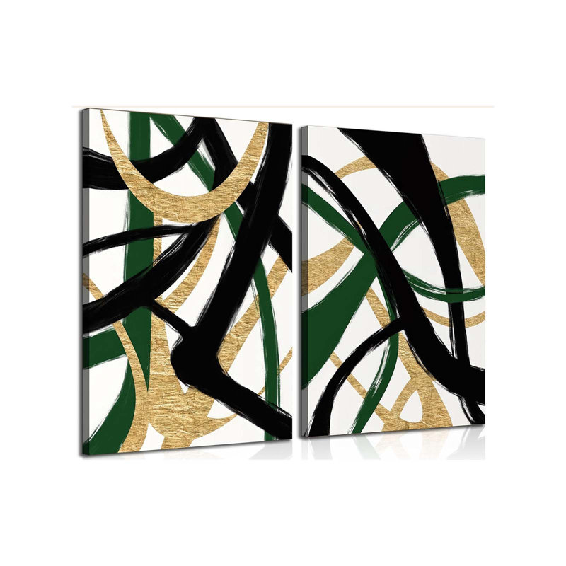 2 Piece Wrapped Canvas Print, 60 cm H x 40 cm W