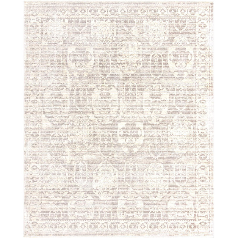 Gause Moroccan Area Rug, Gray, Rectangle 10' x 12'4"
