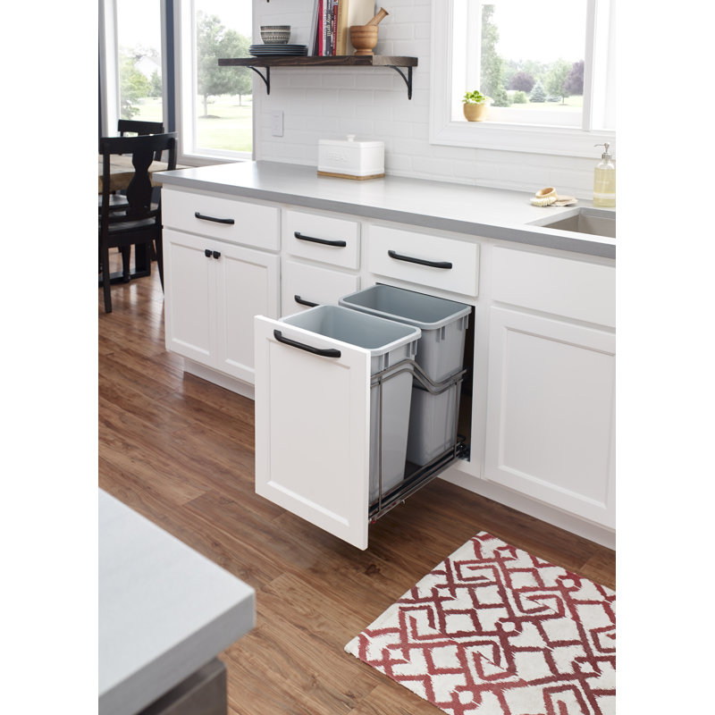 Steel Pull Out Pantry, Black Nickel