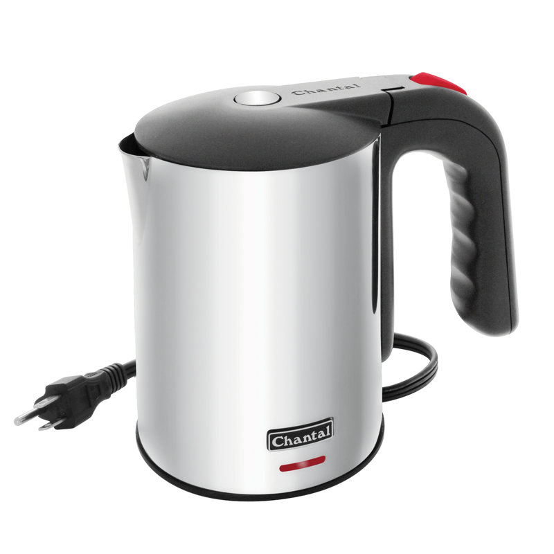 Chantal Stainless Steel Electric Tea Kettle, Black/Silver