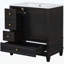 Meuble-lavabo 30 po avec lavabo, une porte, trois tiroirs-117981632