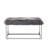 Renoir Faux Fur Metal Frame Ottoman Bench For Bedroom-22279239-22279241
