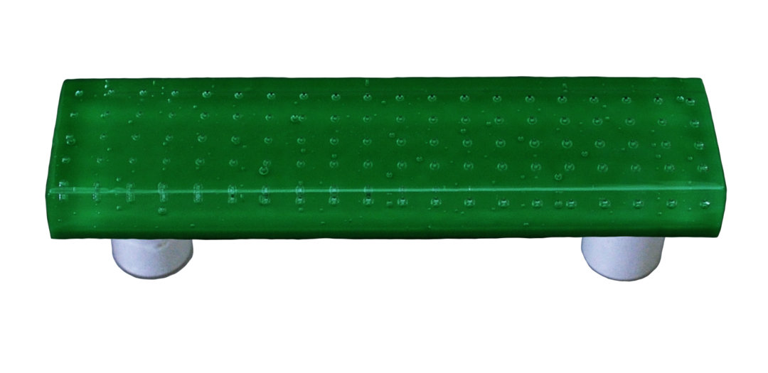 Bubbles 3" Center to Center Bar Pull Aquila Art Glass Post 