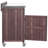 39.4" Outdoor Kitchen Island With Stainless Table Top-1326885936