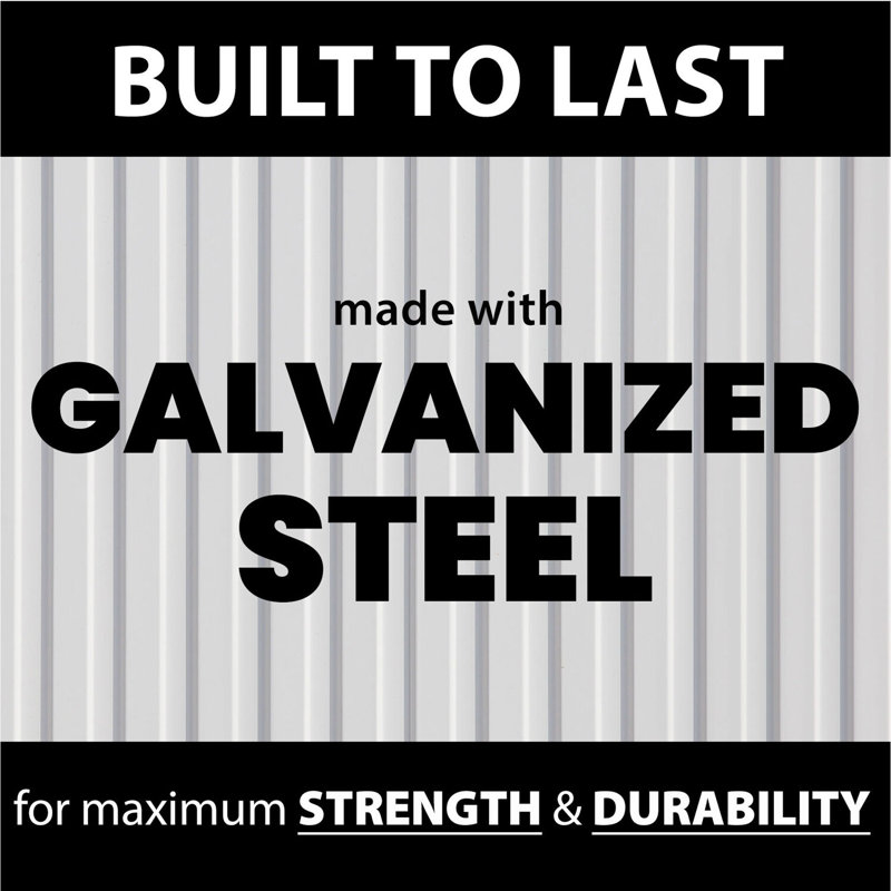 Beige Galvanized Steel Firewood Storage Rack with Sloped Roof