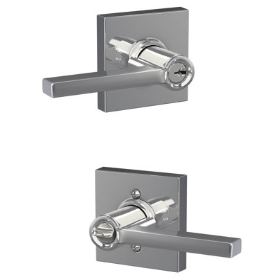 Latitude Keyed Entry Lever with Collins Trim
