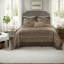 Ensembles de literie de luxe en microfibre grand, jacquard réversible pour chambre à coucher