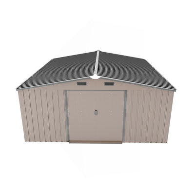 10*12Ft  0.25Mm Color Steel Plate, Surface Protective Film, Two Daylight Windows, A Practical And Thoughtful Gift,Two Colors Can Be Freely Selected Storage Sheds