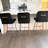 Upholstered Counter Stool with Metal Frame-89088870