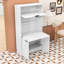Garde-manger multifonctionnel avec huche, poste de travail pliable, tablettes réglables et prise de courant-2020735299