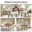 Chaise de salle à manger ergonomique moderne Mid-Century de 21 po avec pieds en bois massif Keim -1262826148-1262826144