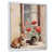 White Floater Framed