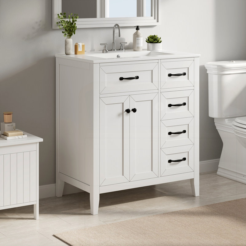 Meuble-lavabo 30 po avec lavabo en céramique