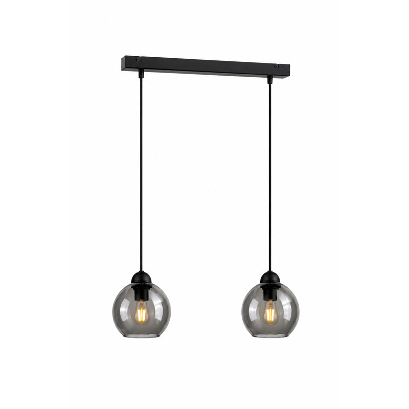 Smithville-Sanders 2 - Light Kitchen Island Pendant, Black