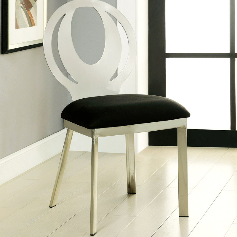 Chaise de salle à manger en métal Mochi