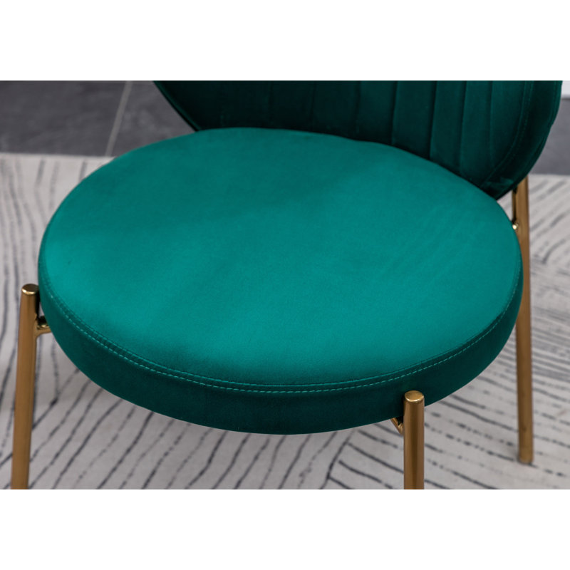 Ensemble de salle à manger Hearns, Vert/doré, 5