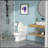 Modern Ceramic One Piece Toilet,Dual Flush With Soft Clsoing Seat