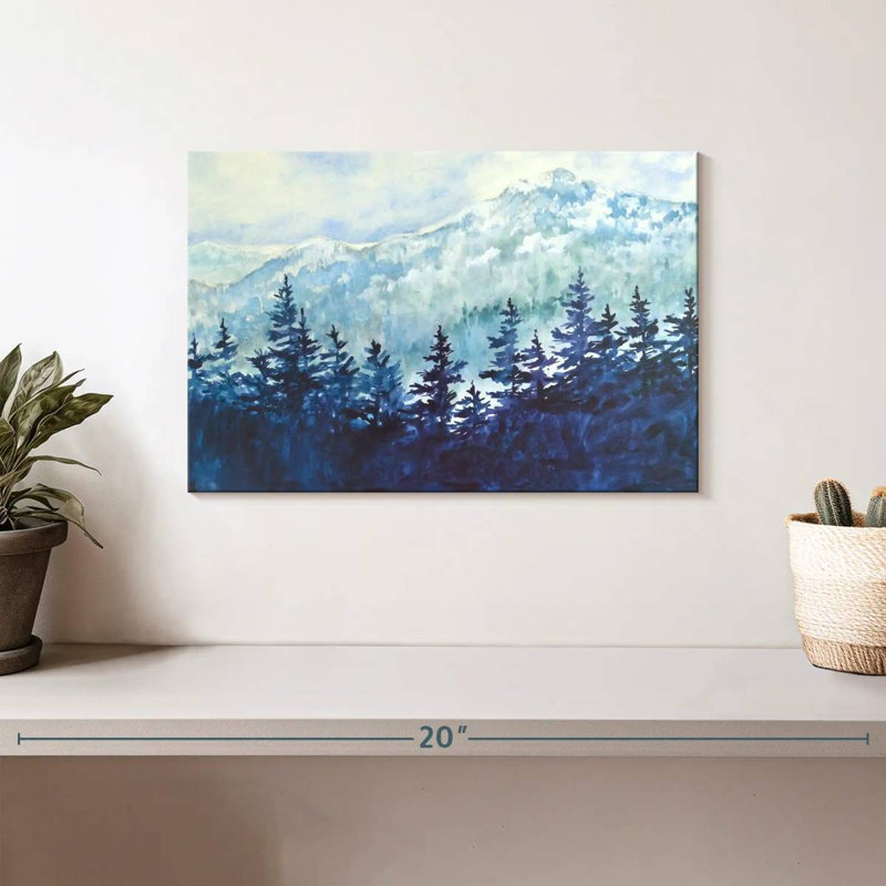 Snowy Mountain View, 8" H x 12" W