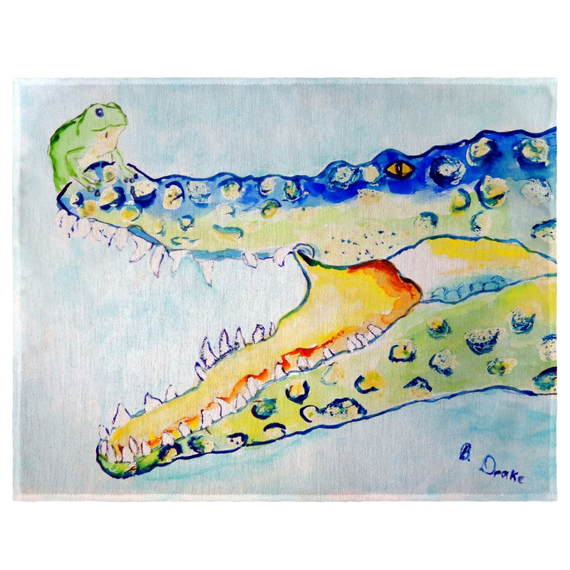 Napperon Barth Crocodile and Frog 18 "