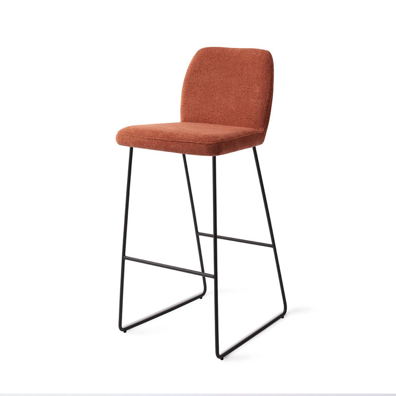 Ikata Merry Mermaid Bar Stool - Slide Black (L), Terra, 75cm