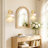 2-Pack Rechargeable LED Wall Sconce With Remote, Battery Operated Wireless Wall Light With Tulip Glass Lampshade, 12 RGB Colors & Dimmable (Bulbs Included)-762143803-761899793