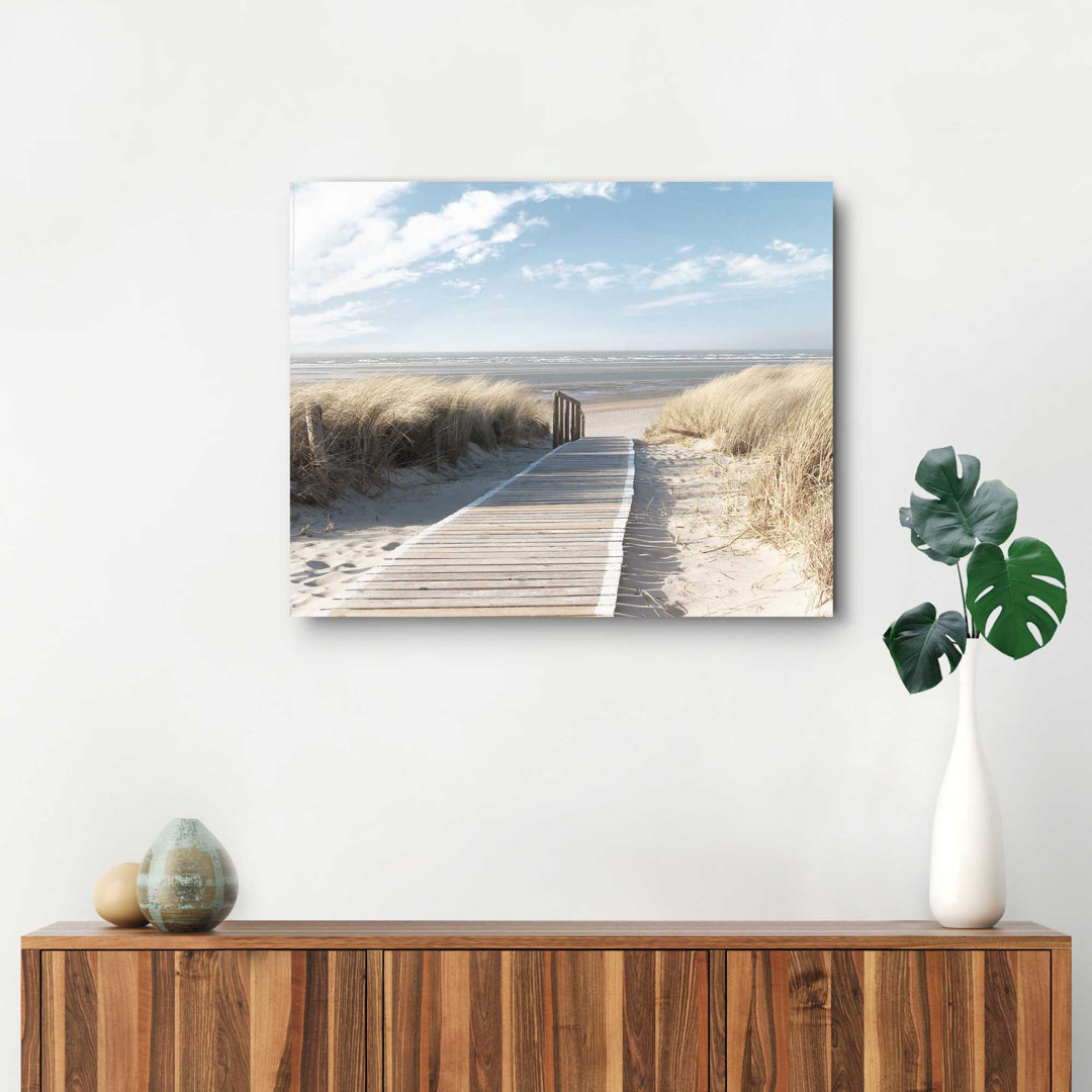 Wandbild Deco Panel Weg Zum Meer Strandbilder - Steg - Sonne