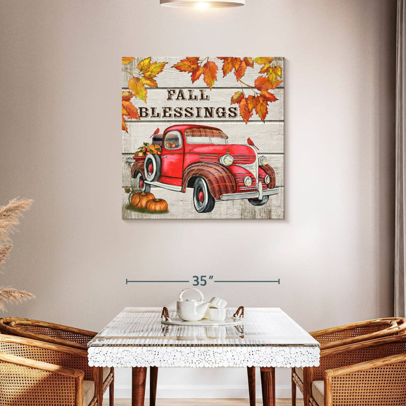 Camion d'automne Mehar, H 36 po x l 36 po