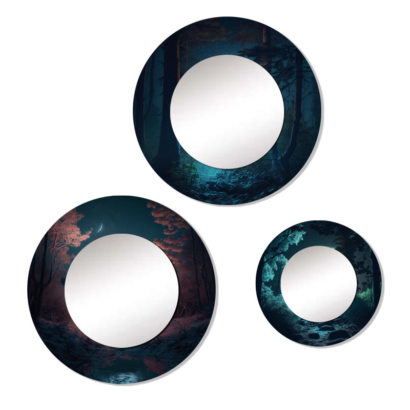 Arnoldine Metal Round Mirror
